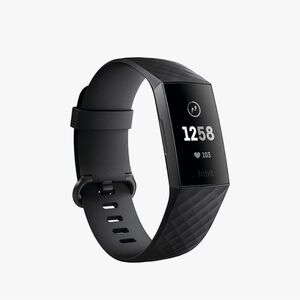 Fitbit charge 3 fitness tracker Black/Graphite sm/lg wristband- NEW open box